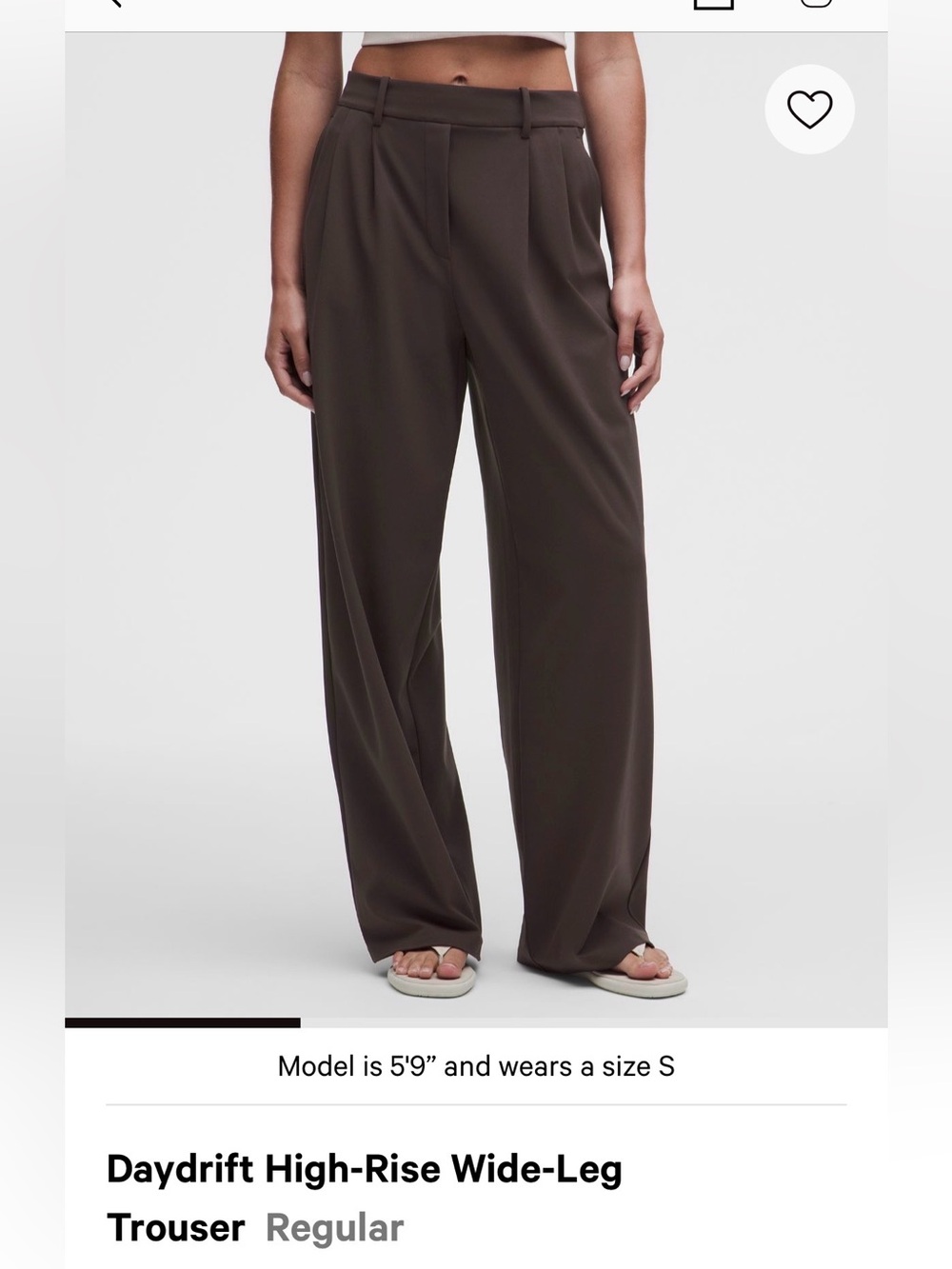 Lululemon Daydrift Wide leg trouser